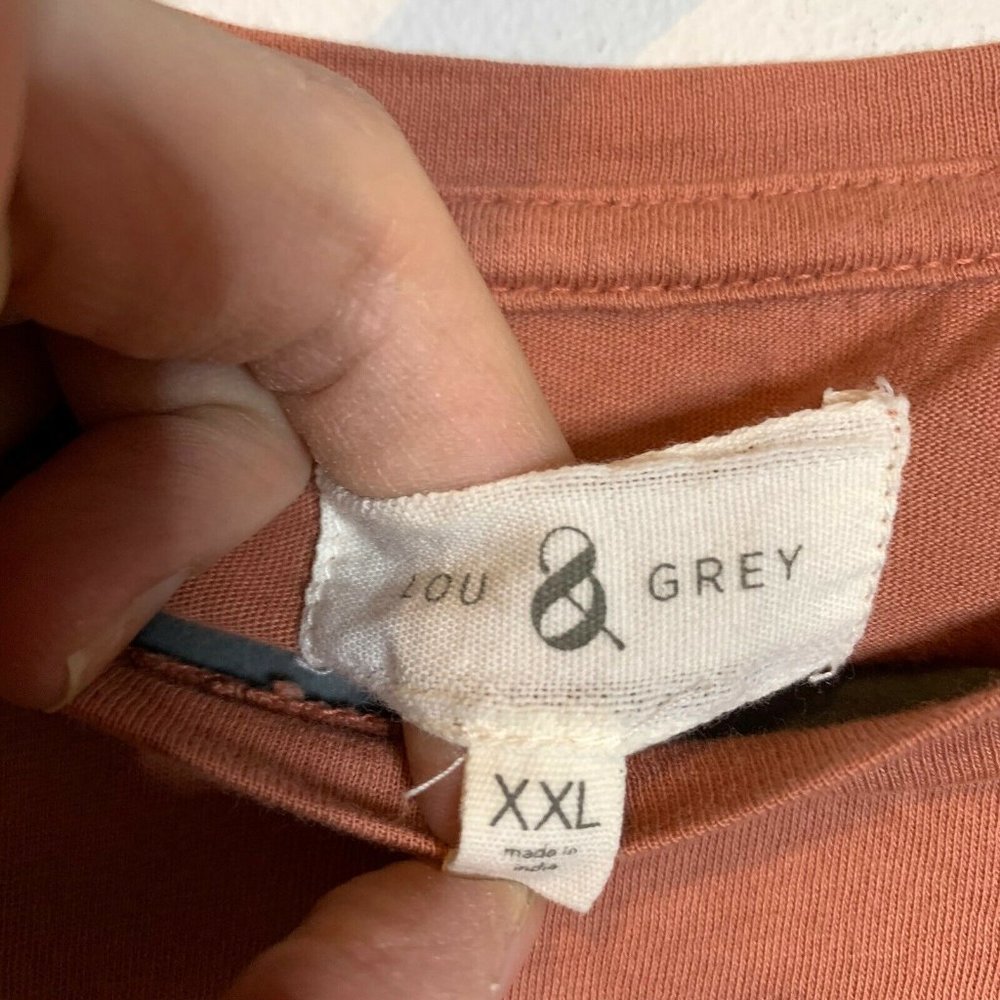 Lou & Grey Terracotta Light Orange T-shirt - Picture 3 of 6